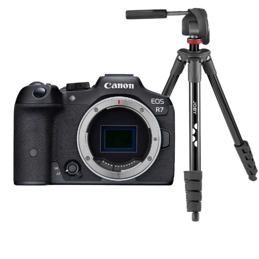 Canon EOS R7 Body + Joby Stativ