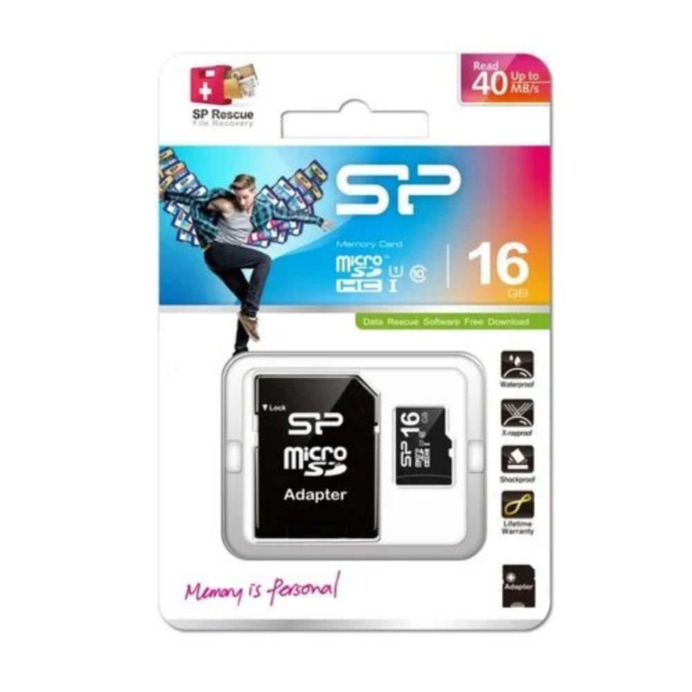 Silicon Power 16GB MicroSDHC Card class 10 incl. Adapter