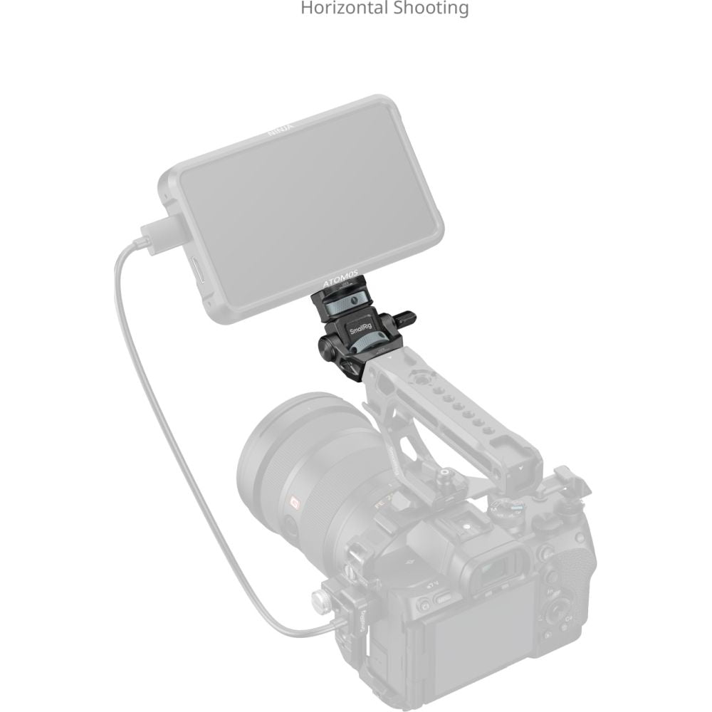 SmallRig 6314 Monitorhalterung für horizontale und vertikale Aufnahmen mit ARRI 3/8"-16 Positionierungsschraube