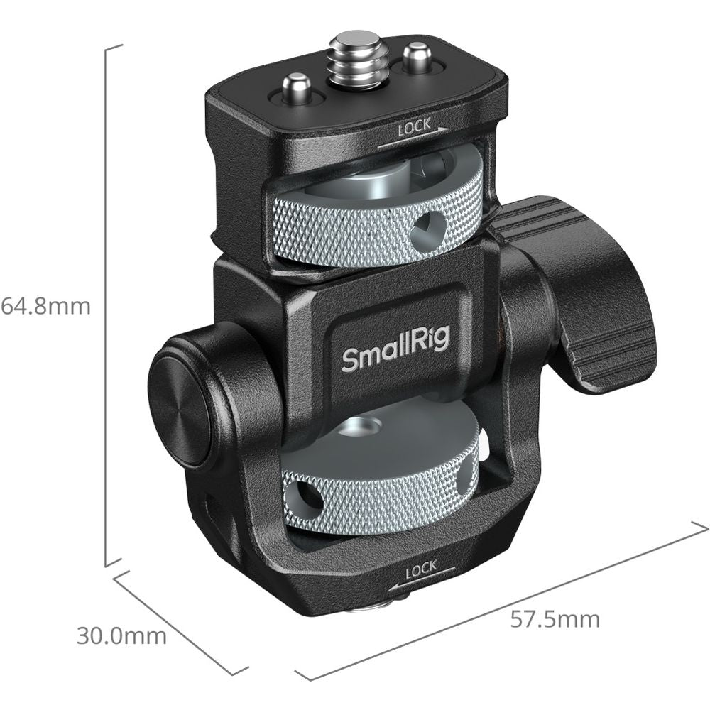SmallRig 6314 Monitorhalterung für horizontale und vertikale Aufnahmen mit ARRI 3/8"-16 Positionierungsschraube