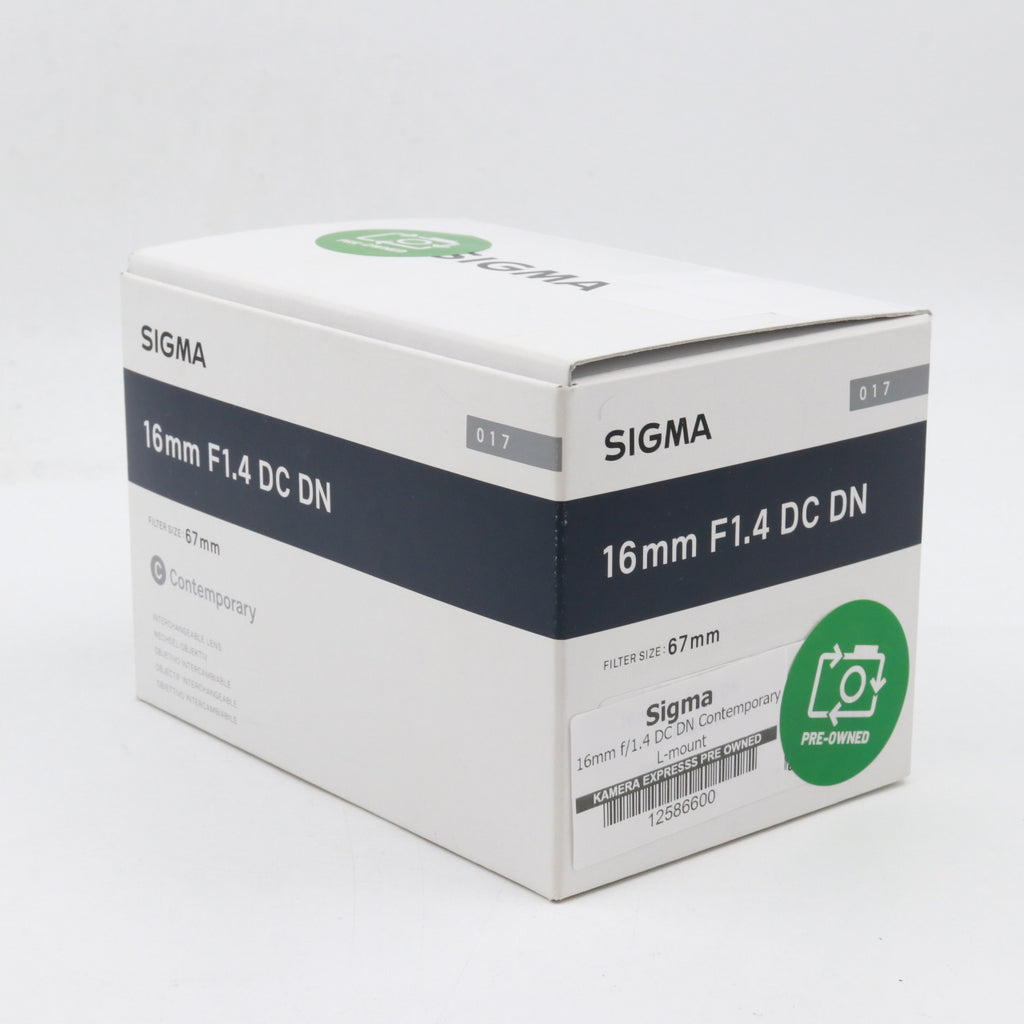 Sigma 16mm f/1.4 DC DN Contemporary L-mount used