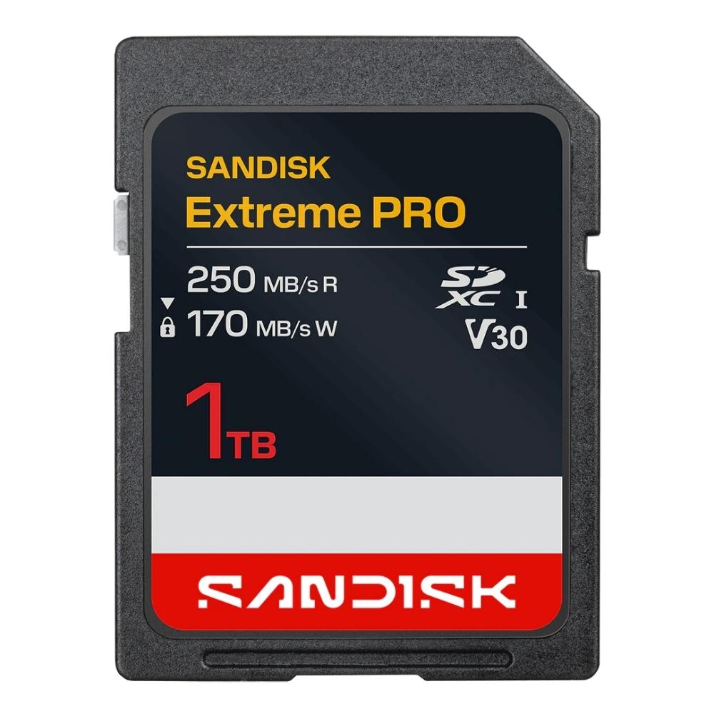 SanDisk SDXC Extreme Pro 1TB UHS-I- V30- U3- 250/170MB/s- 4K UHD