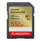 SanDisk SDXC Extreme Go 512GB 230/150MB/s-C10-UHS-I-U3-V30