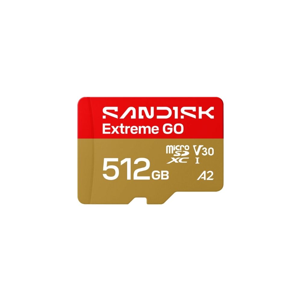 SanDisk MicroSDXC Extreme Go 512GB 240/160MB/s UHS-I- 5K- 4K UHD- U3- V3