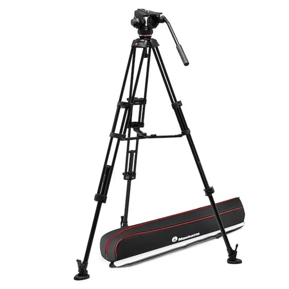 Manfrotto Pro Twin Leg VD System Alu + 502X Fluid Video Head (MVK502XTWINMA)