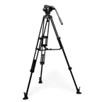 Manfrotto Pro Twin Leg VD System Alu + 502X Fluid Video Head (MVK502XTWINMA)