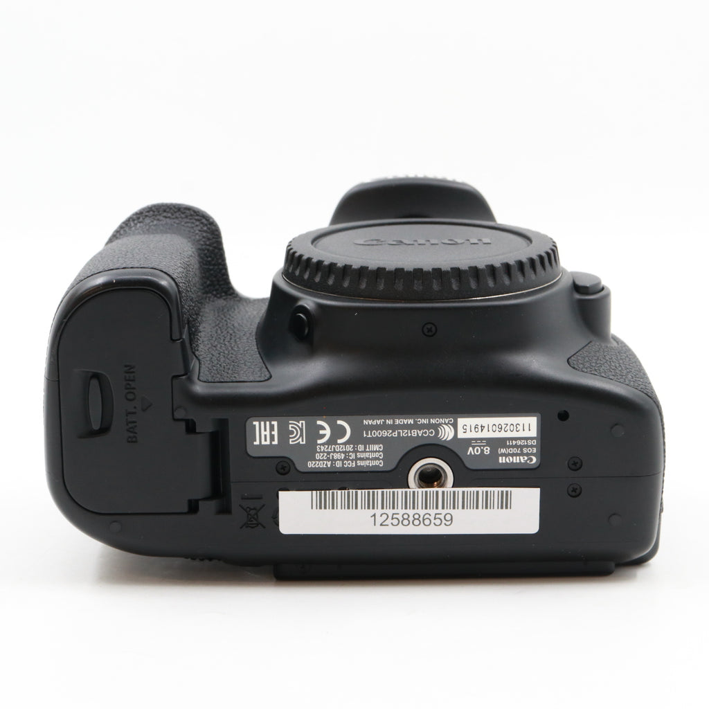 Canon EOS 70D body used