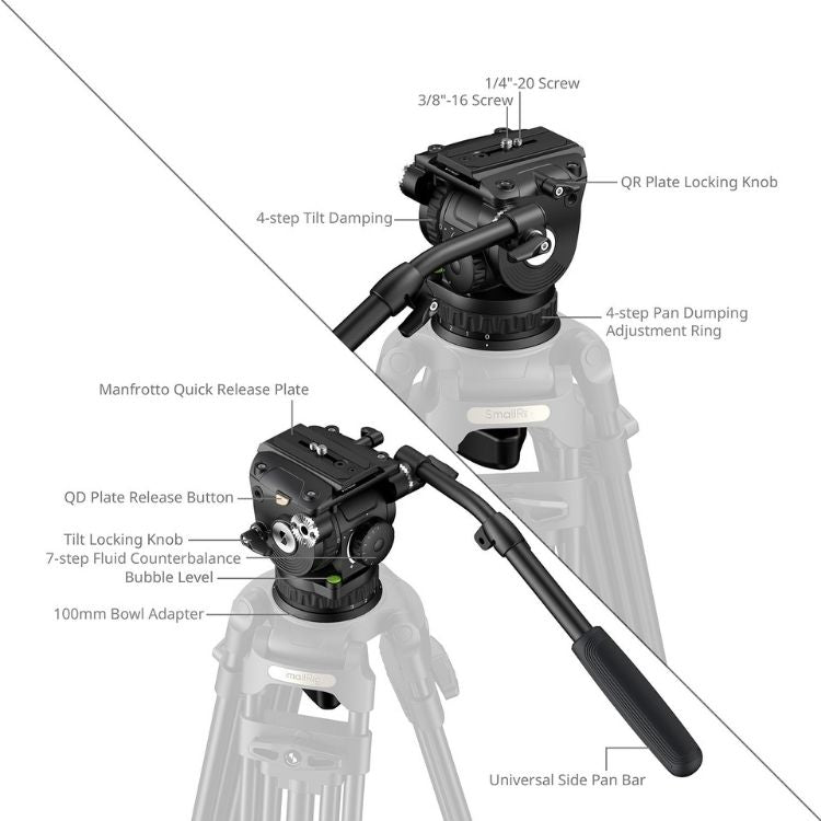 SmallRig 6554 Heavy-Duty Video Head