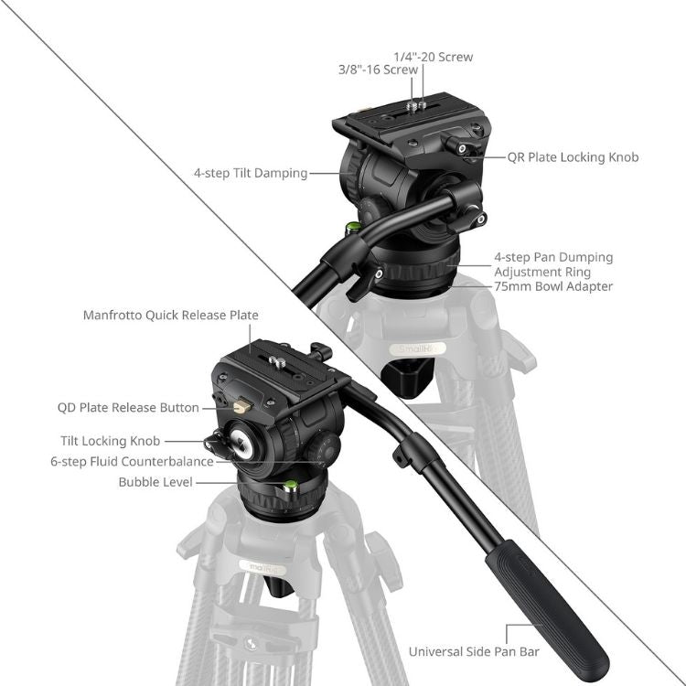 SmallRig 6553 Heavy-Duty Video Head