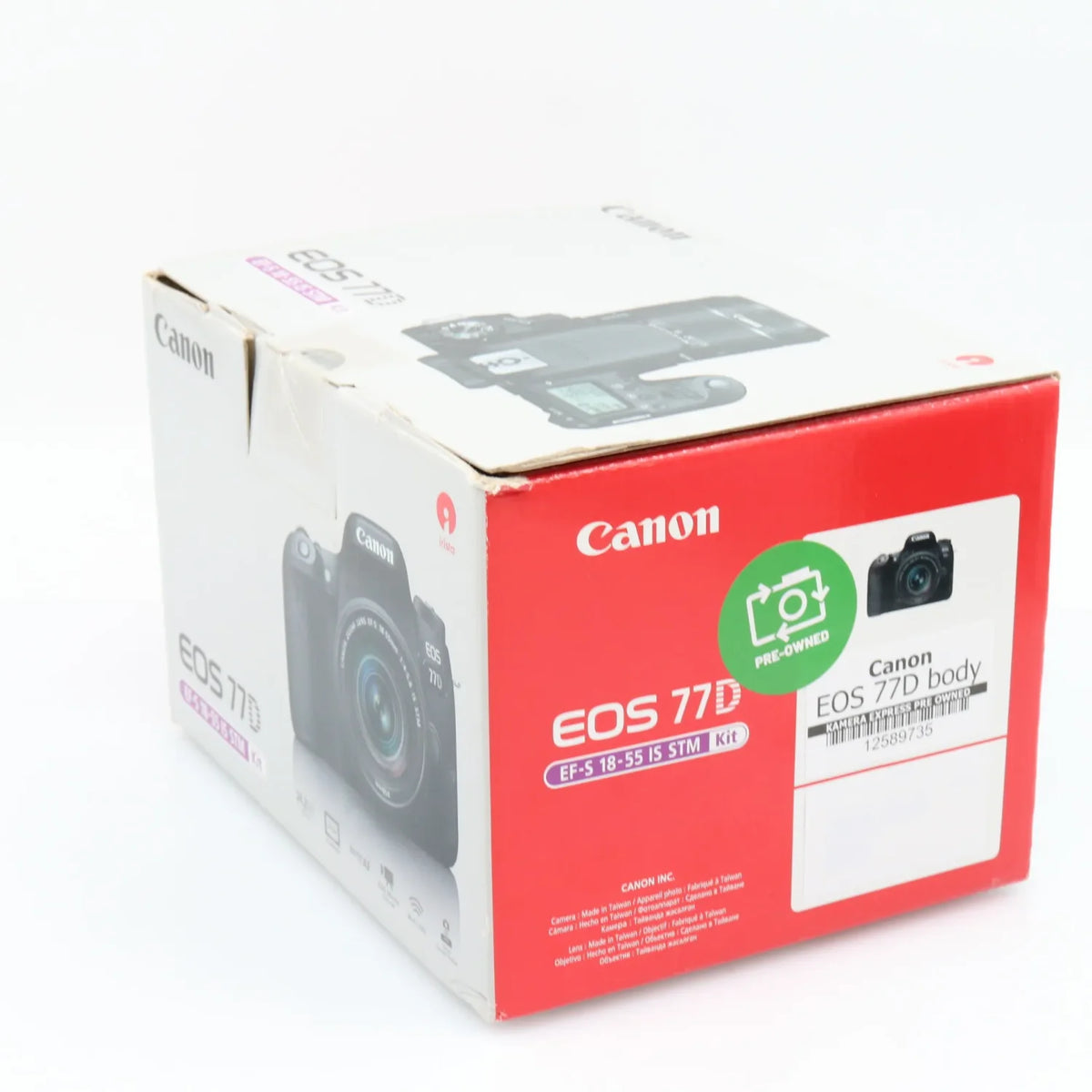 Canon EOS 77D body used