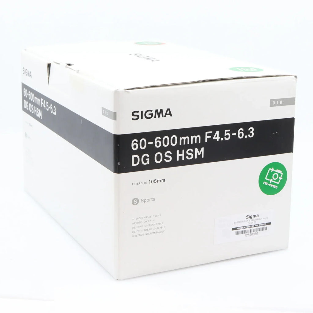 Sigma 60-600mm f/4.5-6.3 DG OS HSM Sports Canon EF used