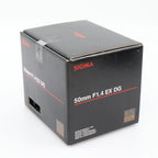 Sigma 50mm f/1.4 EX DG HSM Nikon used