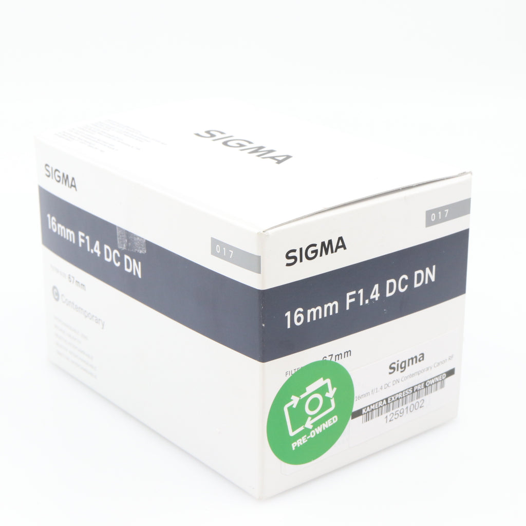 Sigma 16mm f/1.4 DC DN Contemporary Canon RF used