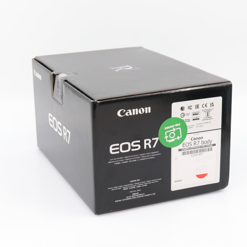 Canon EOS R7 body used