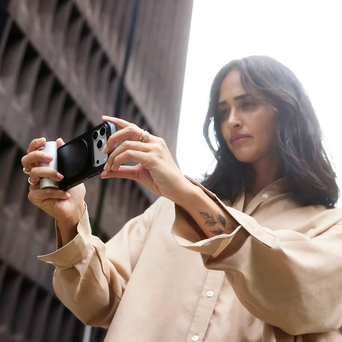 Leica 18841 LUX Grip Silver