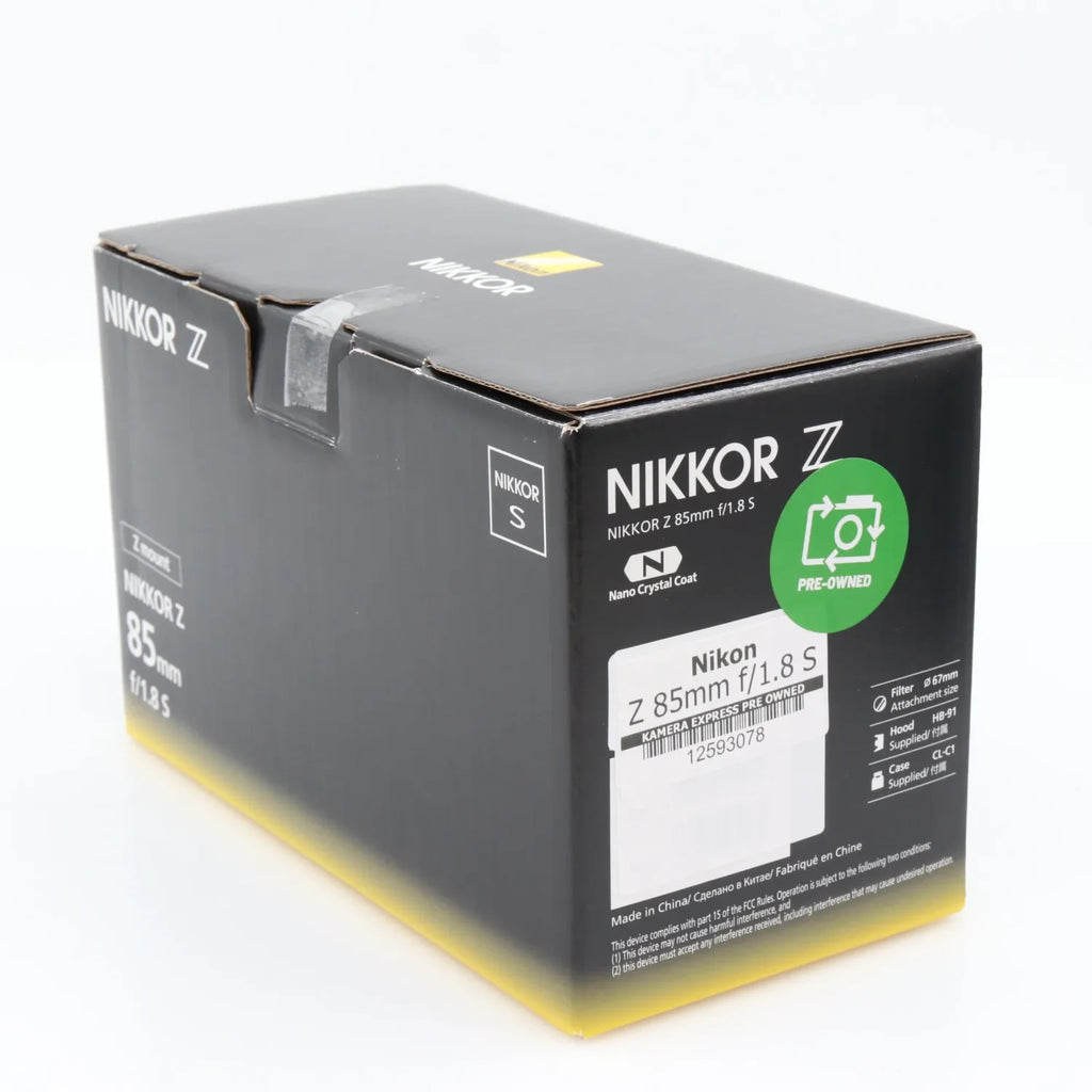 Nikon Z 85mm f/1.8 S used
