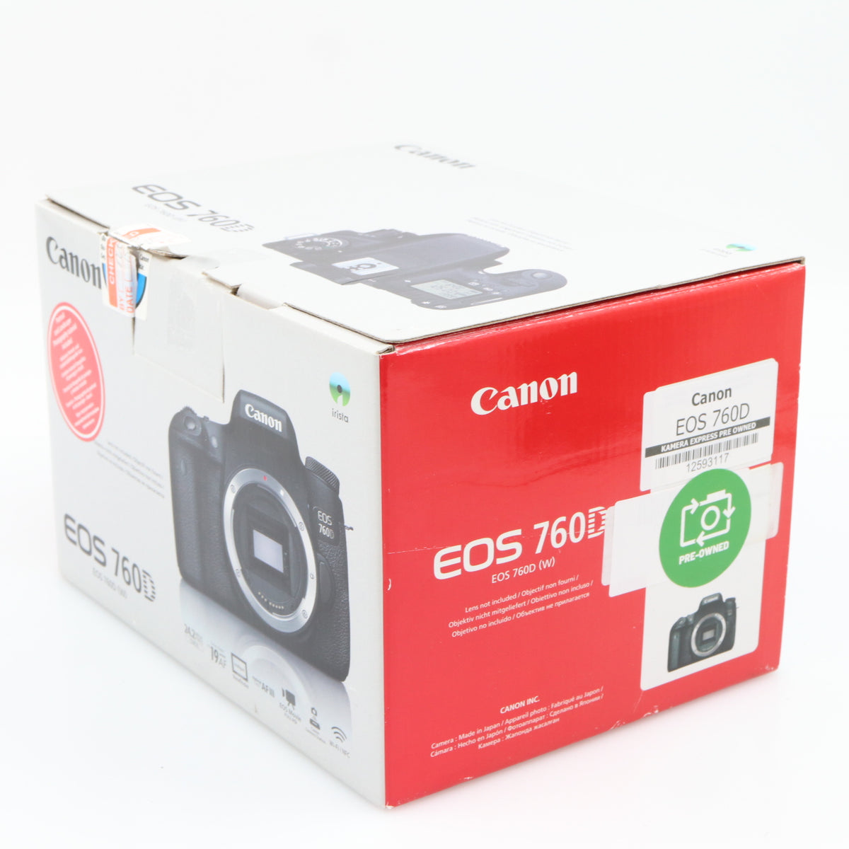 Canon EOS 760D body used