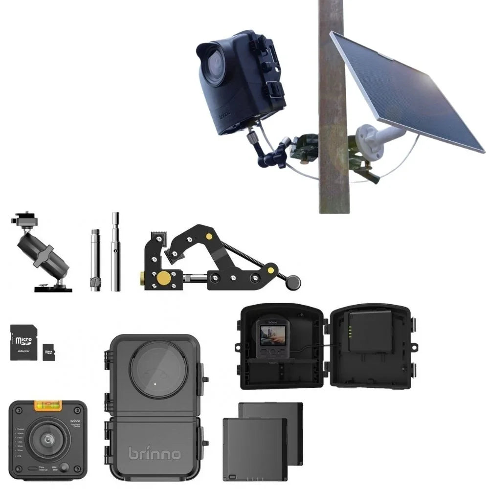Brinno BCC5000 Construction Time Lapse Camera Solar Power bundle