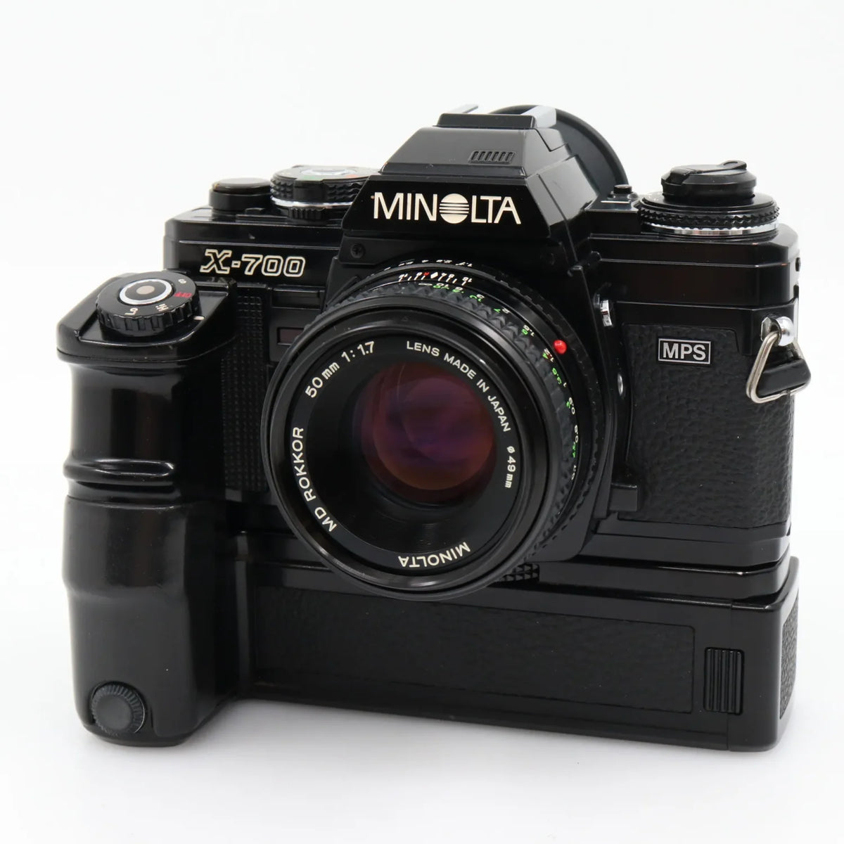 Minolta X-700 body + MD 50mm f/1.7 + Motor Drive 1 used