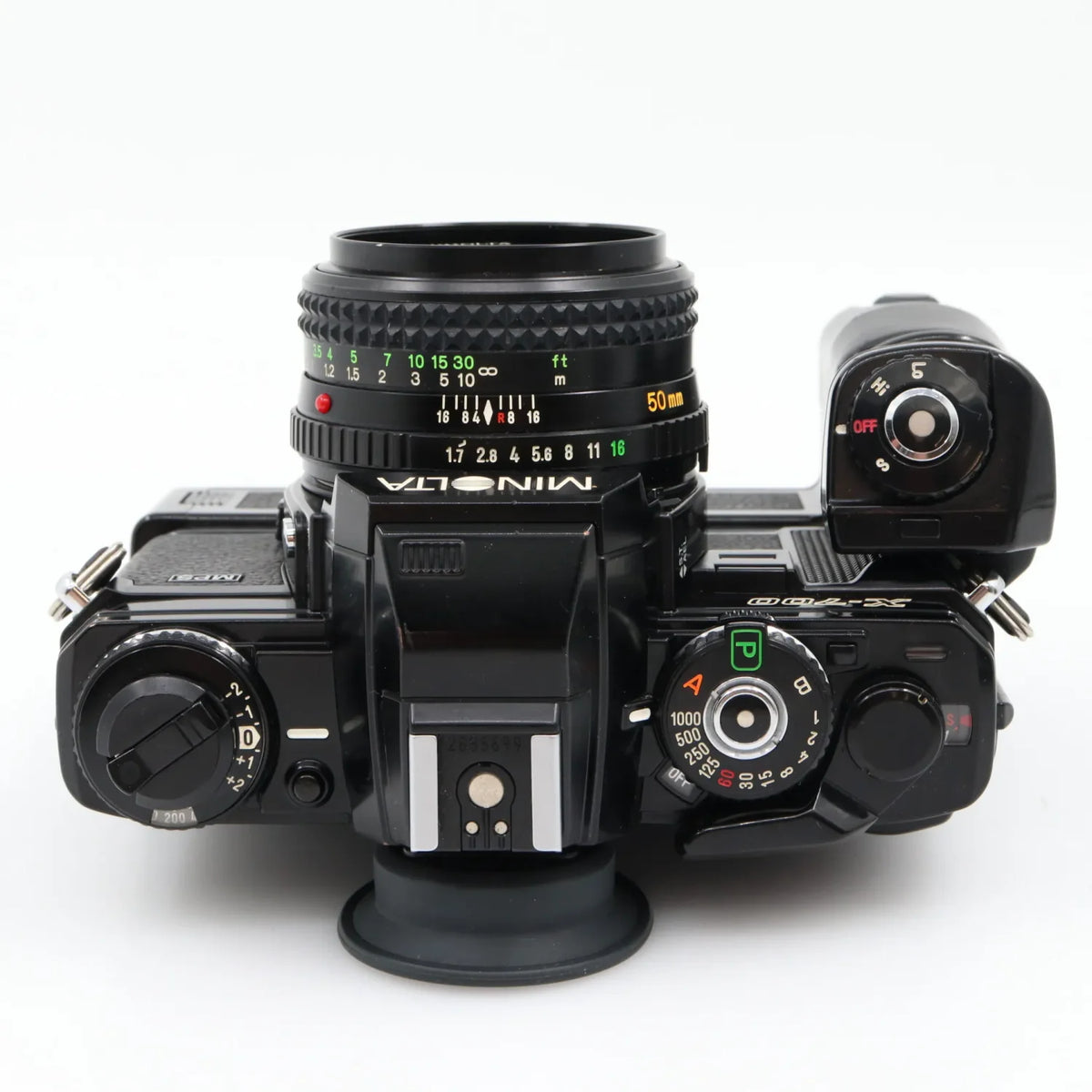 Minolta X-700 body + MD 50mm f/1.7 + Motor Drive 1 used