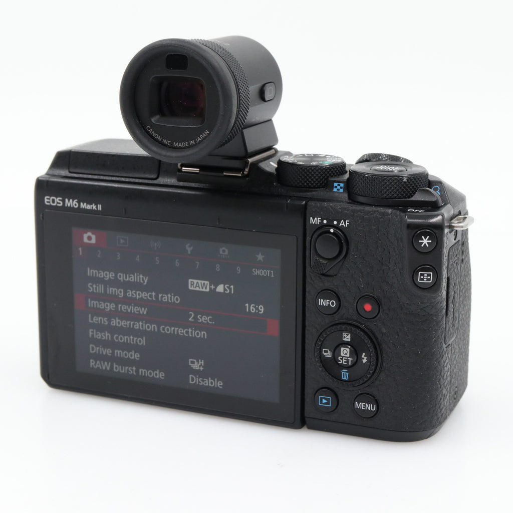 Canon EOS M6 mark II body + EVF-DC2 used
