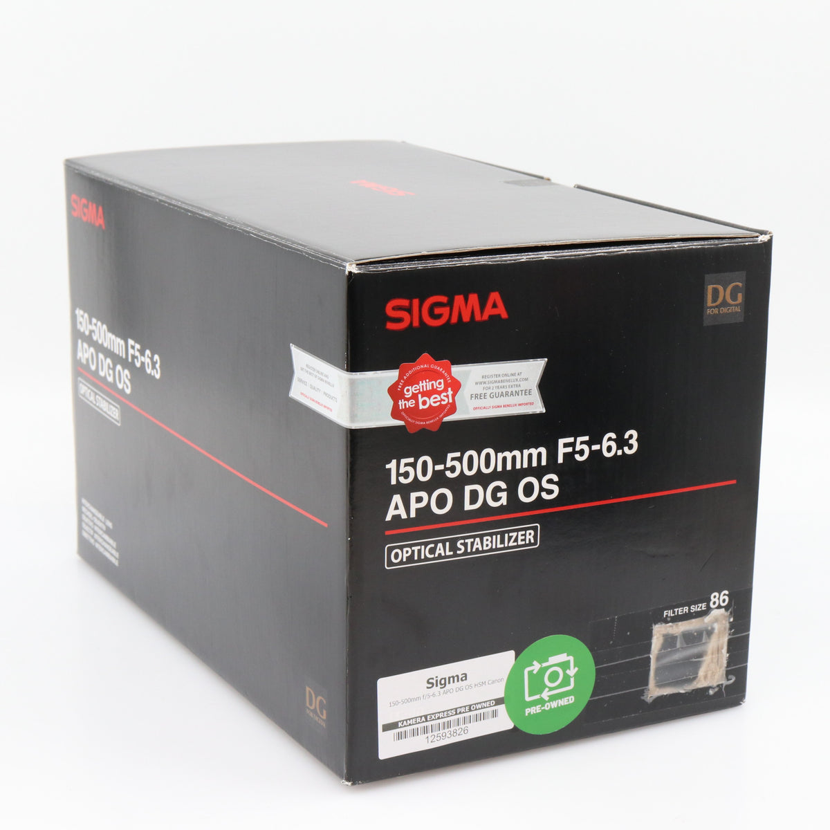 Sigma 150-500mm f/5-6.3 APO DG OS HSM Canon used