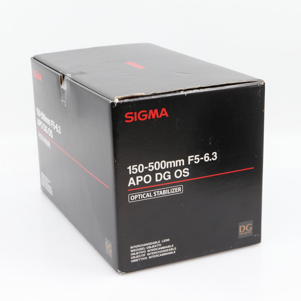 Sigma 150-500mm f/5-6.3 APO DG OS HSM Nikon used