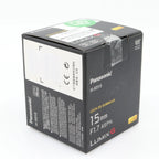 Panasonic Leica DG Summilux 15mm f/1.7 ASPH. used