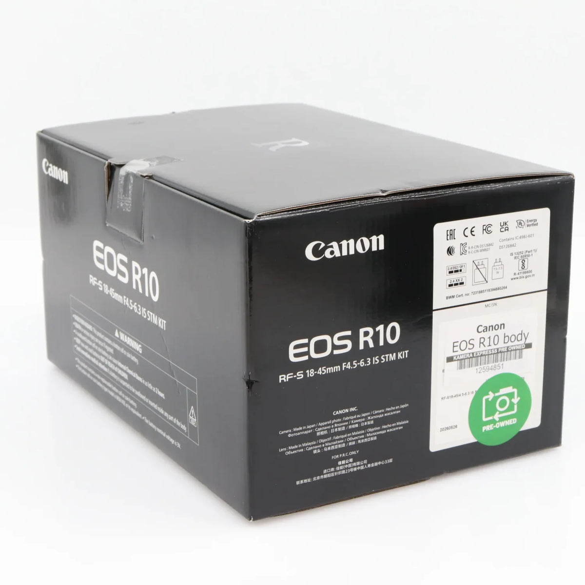 Canon EOS R10 body used